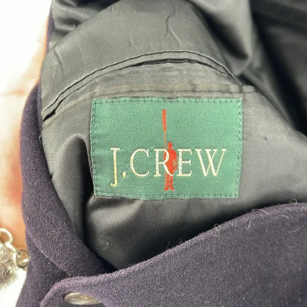 Vintage J. Crew Cashmere wool blend 3 button no vent sport coat blazer sz L